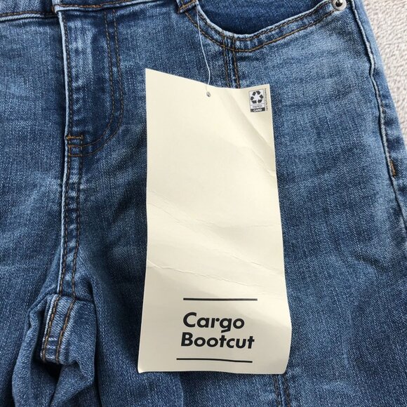NWT No Boundaries Womens Jeans Size 2 Cargo Bootcut Denim Blue Mid Rise Casual - Picture 10 of 16